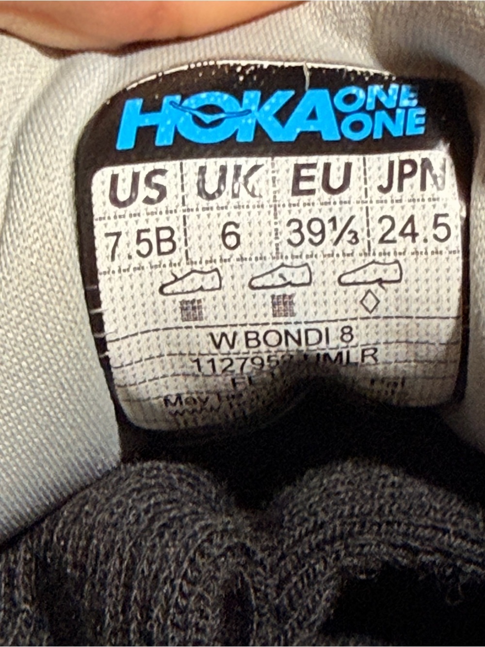 Hoka Women's 7.5B Neutral Trainer in Light Beige with Peach Logo - Picture 9 of 10